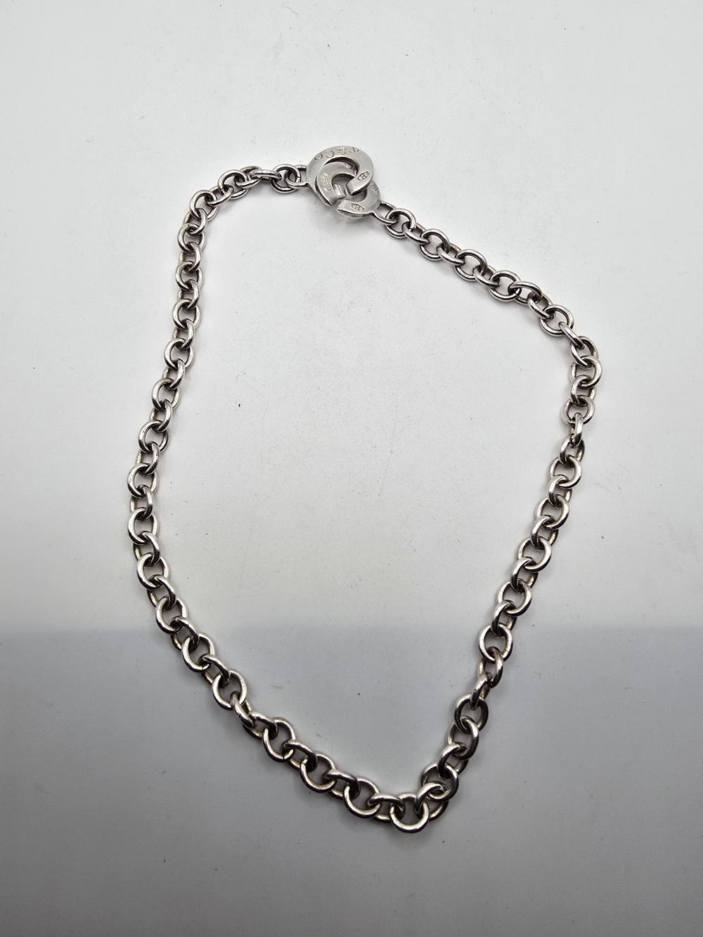 Tiffany & Co. 1837 Sterling Interlocking Circle Chain Necklace - Picture 4 of 4